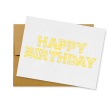 Load image into Gallery viewer, Happy Birthday Lines Card