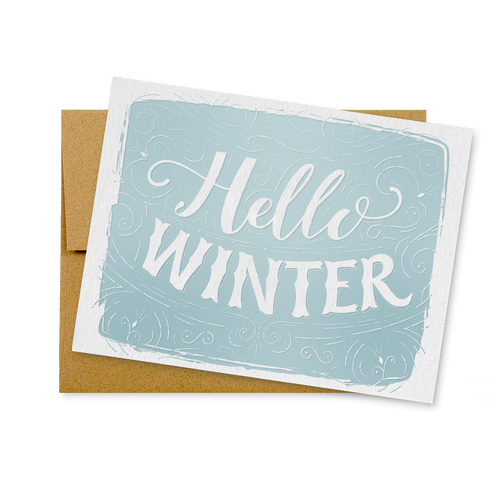 Hello Winter Card