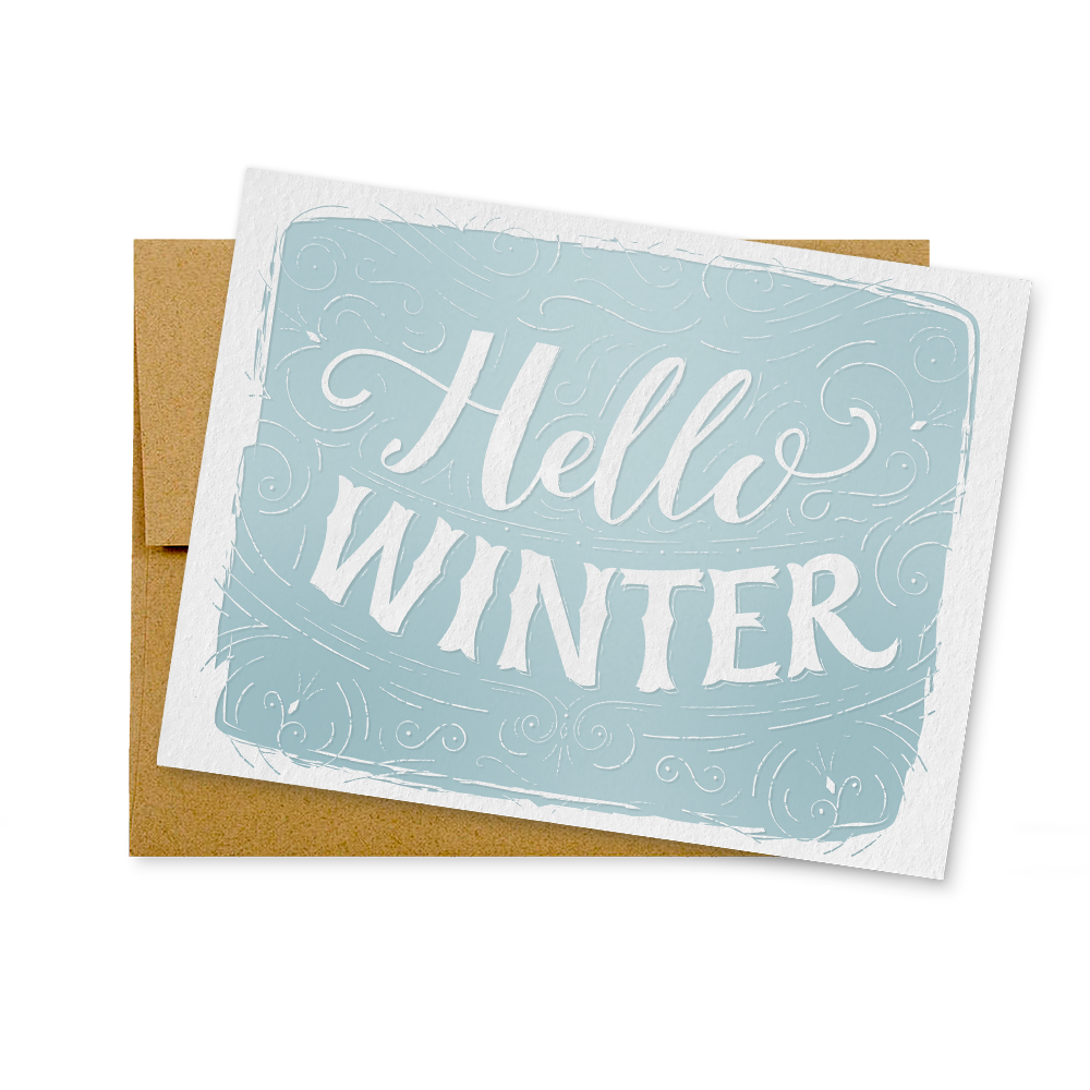Hello Winter Card